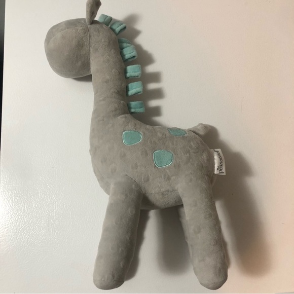 Peanutshell Uptown Giraffe 16" Plush Grey Teal Spots Stuffed Animal Toy - Picture 7 of 10